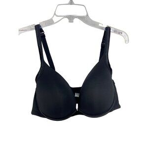 Cacique Black Padded Adjustable Hook eye Closure‎ Bra Size 46C